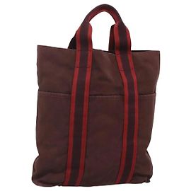 Sac cabas Fourre Tout Hermès Rouge