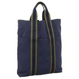 Sac cabas Fourre Tout Hermès Bleu
