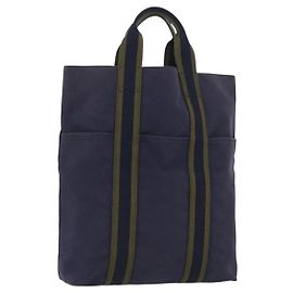 Sac à main Fourre Tout Cabas Hermès Bleu