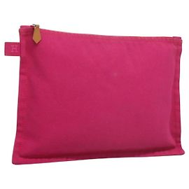 Hermès Bora Pouch MM Pink Cotton Pink