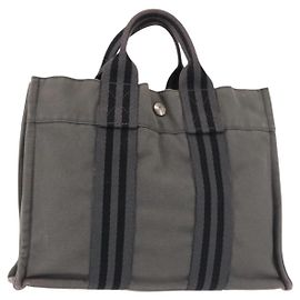 Bolsa Hermès Fourre Tout PM Cinza