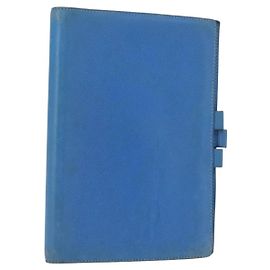 Hermès Hermes Agenda GM Day Planner Cover Blue