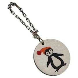 Porte-clés Hermès Birkin Blanc