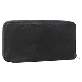 Hermès Hermes Long Wallet Leather Navy Blue