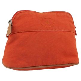 Hermès Bolide Pouch Orange Cotton Orange