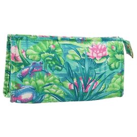 Hermès Birkin Pouch Green Cotton Green