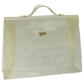 Hermès Kelly Handtasche Weiß Weiß