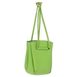 Hermès Vespa Pouch Green Leather Green