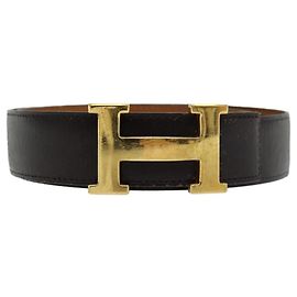 Hermès Hermes Constance Belt Brown