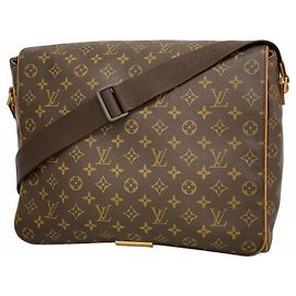 Louis Vuitton Monogram Abbesses Shoulder Bag Brown