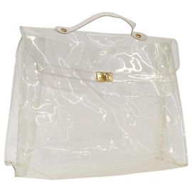 Hermès Kelly Handtasche Weiß Weiß