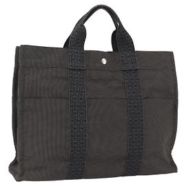 Bolso Tote Her Line Hermès Gris de Algodón Gris
