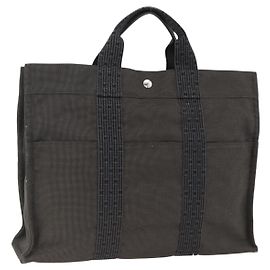 Bolsa Hermès Her Line MM Cinza