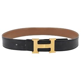 Hermès Hermes Constance Reversible Belt Leather Black