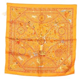 Sciarpa Gavroche 45 Hermès Arancione