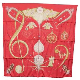 Sciarpa Hermès Carré 90 Rosso