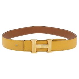 Hermès Constance 75 Gürtel Gelb