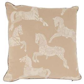 Hermès Hermes Cushion Canvas Beige Beige