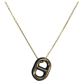 Collier Chaine D'ancre Au Maiyon d'Hermès Doré