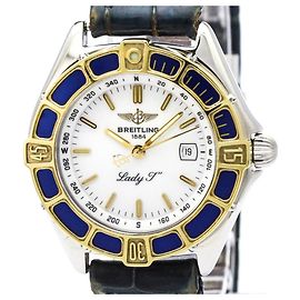 Relógio Feminino Breitling Lady J em Ouro 18K e Aço Quartzo D52065 Outro