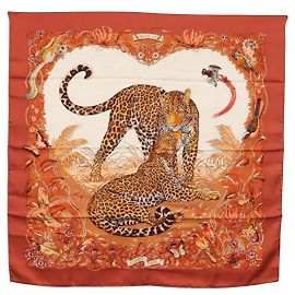 Sciarpa Hermès Carré 90 Arancione