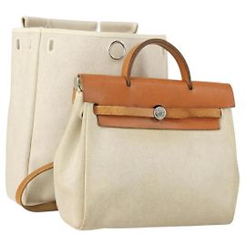 Hermès Hermes Herbag Ad PM Backpack Beige