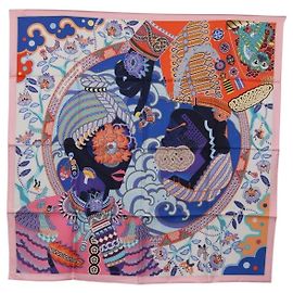 Lenço Hermès Carré 90 Multicor