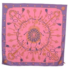 Lenço Hermès Carré 140 Roxo