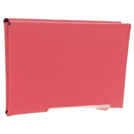 Monedero Duo Calvi de Hermès Rosa