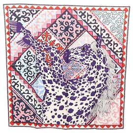 Lenço Hermès Carré 90 Roxo