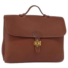 Sac Adepeche 38 de Hermès Marron