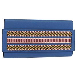 Hermès Hermes Passant Long Sangrecaval Long Wallet Blue