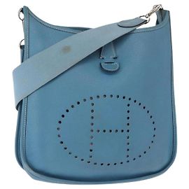 Borsa a Spalla Hermès Evelyn 2 PM Blu