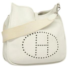 Bolsa de Ombro Hermès Evelyn 1 GM Branco