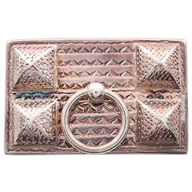 Fivela de Cinto Collier de Chien Hermès Prata