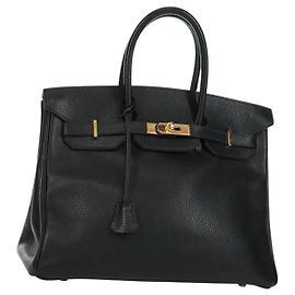 Hermès Hermes Birkin 35 Handbag Black