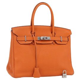 Hermès Hermes Birkin 30 Handbag Orange