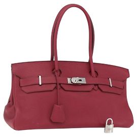 Hermès Hermes Birkin 45 Handbag Red