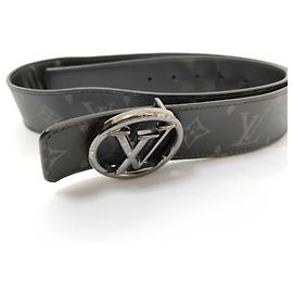 Cintura reversibile in pelle Monogram Eclipse da uomo Louis Vuitton Nero