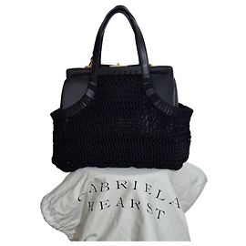 Gabriela Hearst schwarze Lederhandtasche Schwarz