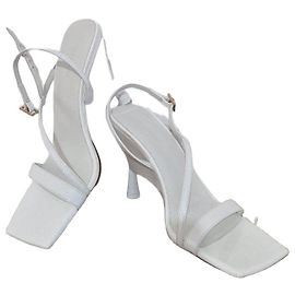 Autre Marque Sandales à talons GIA/RHW blanches en cuir Blanc