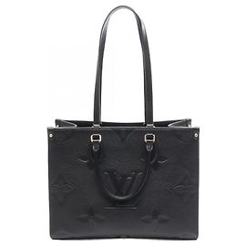 Borsa Tote OnTheGo MM Louis Vuitton Nero