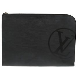 Pochette Jour Initials en cuir Epi GM Louis Vuitton Noir
