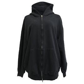 Sudadera con cremallera Balenciaga en algodón negro Negro