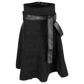 Falda A-Line de Tweed en Algodón Negro Proenza Schouler Negro