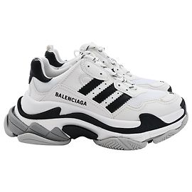 Baskets Triple S Balenciaga x Adidas en Polyester Blanc Multicolore
