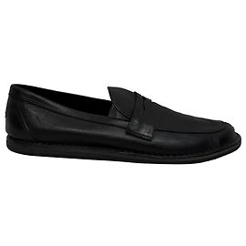 Mocasines Cary Penny en cuero negro de The Row Negro