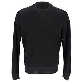 Suéter de cuello redondo Tom Ford en algodón negro Negro