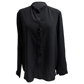 Stella Mc Cartney Stella McCartney Button Down Shirt in Black Silk Black