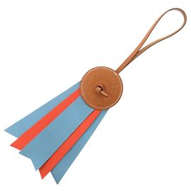 Porte-clés Flott Paddock Hermès Marron Bleu Orange